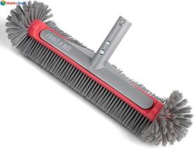 Coast & Kee 860012668403 Professional Swimming Pool Brush Head With Round Ends 17.5 Inch Heavy Duty Aluminum