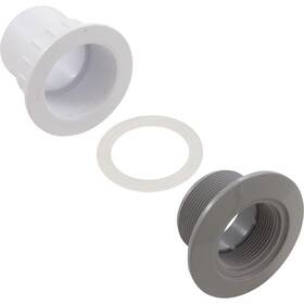 25523-501-100 Custom Molded 1.5 Inch Fiberglass Wall Return Fitting And Gasket - Gray