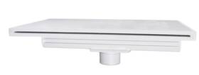 25576-180-000 Custom Molded Cmp 18 Inch Waterfall With 6 Lip Bottom Port - White