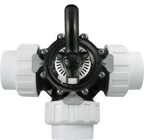 25923-154-000 Custom Molded 1.5 Inch Thread Union Cpvc 3-way Diverter Valve - Black