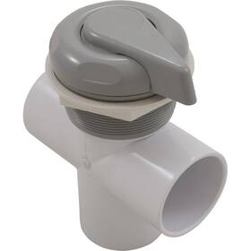 25048-019-000 Custom Molded Products 2 Inch S Port Lever Handle Diverter Valve - Gray
