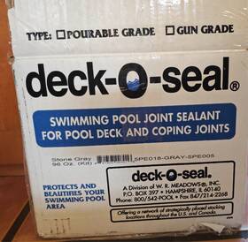 Deck-o-seal 851343007016 Joint Sealant Kit 96oz Stone Gray Swimming Pool And Coping