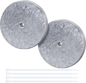Dec-w-2-4 Decohs 2 Pack Zinc Anode Plate- Weight- Anti Electrolysis Pcs