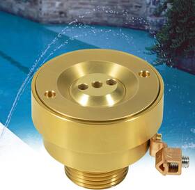 Drqp527 Dr-auto 3 Hole Pool Brass Deck Jet Nozzle With Ground Lug For Swimming Spa Fountain