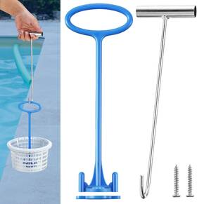 Dr-dreyoo-0467 Dreyoo 1 Piece Skimmer Basket Handle Pool Hook Universal