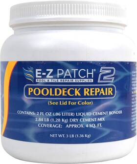 Ezp-011 E-z Products 2 Pool Patch Repair Kit For Decks And Patios Diy Concrete Sand Buf