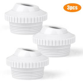 Eeekitonline 616361653184 3x 1-1/2 Inch Mpt Swimming Pool Spa 360 Return Jet Nozzles Eyeball Fit 3/4 Opening
