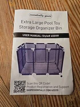 455119 Essentially Yours 840140390094 Pool Organizer Xxl Blue Swimming Rafts