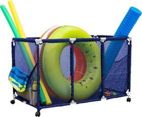 Eypo-1019 Essentially Yours Pool Noodles Holder Toys Balls And Floats Equipment Large Blue / White