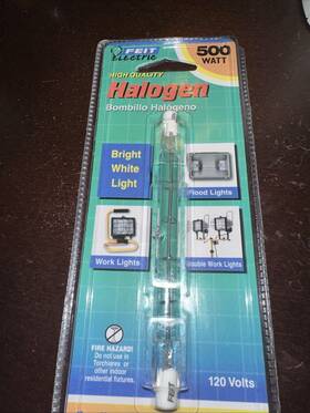 Apc120500c Feit 500w 120v Halogen Bulb Clip-in