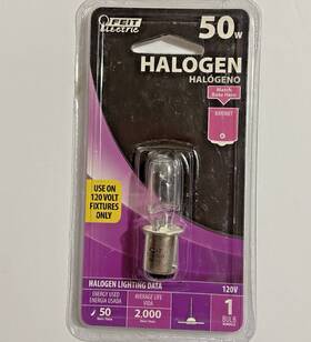 Ba15d Feit Electric New Halogen 50w 120v Bayonet Base