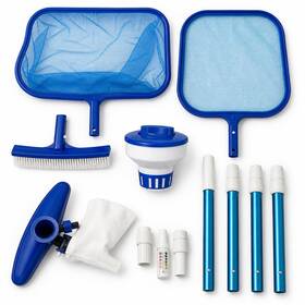 4316536315 Fibropool Above Ground Pool Maintenance Kit Telescoping Pole Leaf Skimmer Net