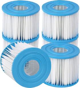 Filtren 850052363031 Type Vi Spa And Hot Tub Filter Cartridge Pack Of 6 Blue