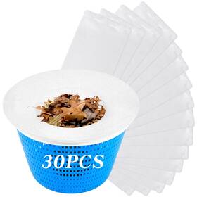 Fpss60 Fododo 30 Pack Pool Skimmer Socks Filter Net Saver For White