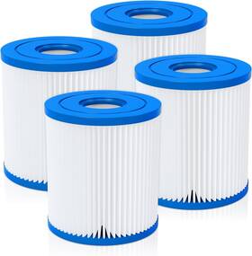 H-4pc Future Way Type H Pool Filter Cartridge Replacement For Intex 330 Gph 4 Pack