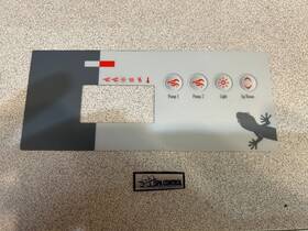 9916-100219 Gecko 9916100219 Spa Topside Overlay