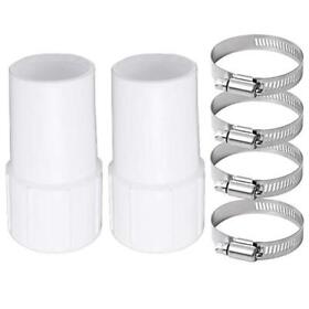 Gekufa Swimming Pool Vacuum Hose Cuff 1-1/2-inch 2 Pcs With Clamps 4