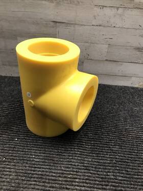 360002216 Georg Fischer Central Plastics Socket Fusion Tee 3 Inch Ips Yellow B137.4