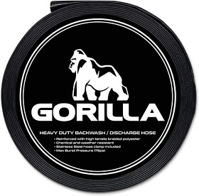 Gorilla Backwash Hose Swimming Pool With Clamp Extra Heavy Duty