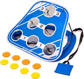 Splashskip-01 Gosports New Splash Skip Floating Pool Cornhole Game - Stone Skipping