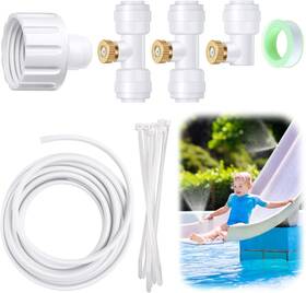Td0534 Gulfmew Pool Slide Water Tubing Kit 32.8ft Lines For Above Ground Poo