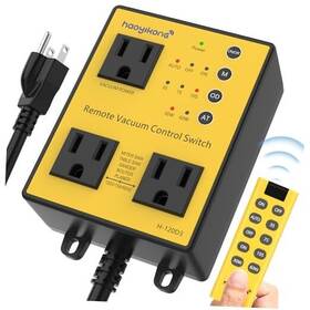 H120d3 Haoyikong Automatic Vacuum Switch With Remote 3/7/10s Delay Auto Yellow