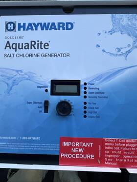 W3aqr15 Hayward Aquarite Electronic Chlorine Generators And Turbo Cell Flow Switch Lot Of 2
