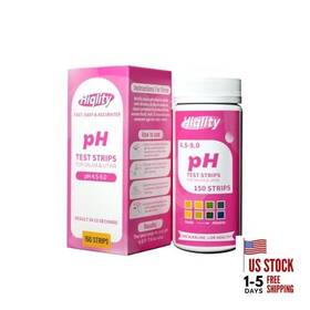 Hiqlity 761709850395 Ph Test Strips 150 Count Range 4.5 9 For Urine And Saliva Litmus