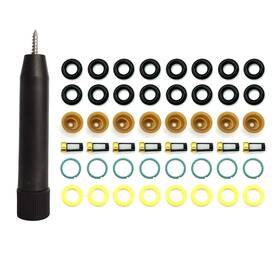 Hsfist001-8 Hisport Fuel Injector Seal Kits Rebuild Set Include O-rings Pintle Caps Sea