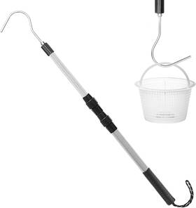 Js-017 Hoicated Pool Skimmer Hook Basket Handle 39.8 Inch U-hook