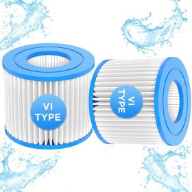 90352 Holnunet 2pcs Type Hot Tub Spa Filter Replacement Trial Blue