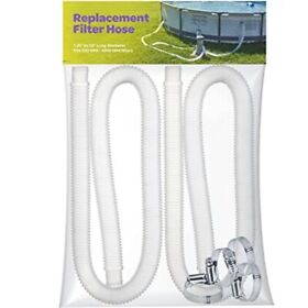 Hose For Above Ground Pools Set Of 2 1.25inch Diameter Accessory Pool Pump