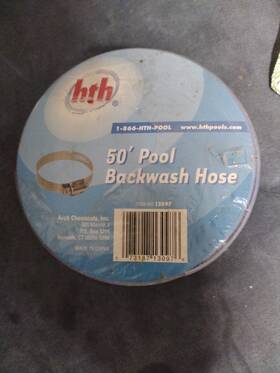 13907 Hth 50ft Pool Backwash Hose New In Sealed Package