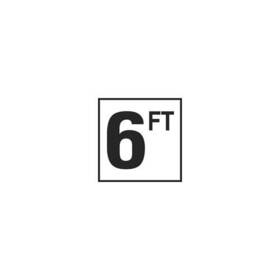 C620060 Inlays 6 Inch X Ft Printed Depth Marker Non Skid Ceramic Tile