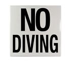 C621501 Inlays 6inch X No Diving Word Only Ceramic Tile
