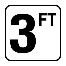 P410030 Inlays 6 Inch Plastic Stickon 3ft Depth Marker