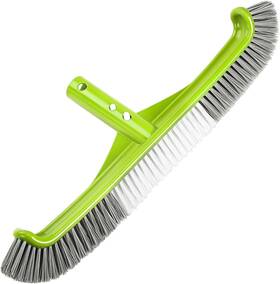 Pb01gg Inpool Pool Brush 17.5 Inch Curved Edge Brushes Head For Cleans Swimming Gray