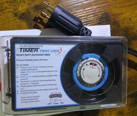 E323738 Intermatic Twist-lock Plug Heavy-duty Outdoor Portable 24-hour Timer -