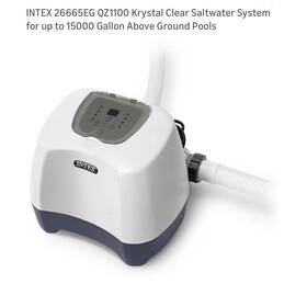 26665eg Intex Krystal Clear Saltwater System For Above-ground Pools