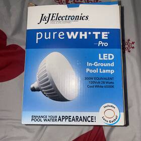 Lpl-pr-wht-120 J&j Electronics Lpl-pr2-cw-120 26610 Pure White Pro Led Pool Spa Light Lamp Bulb 21w / 120v