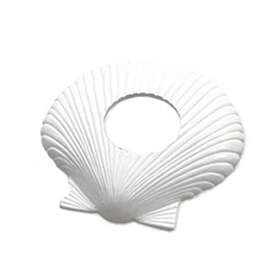 Ff-1200 Jed Pool 2 Inch Pair Shell Escutcheon - White
