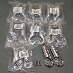 90-863-h Jed Pool Tools 16 Rope Hook Sets 2 Inch X 1-1/4 Stainless Steel