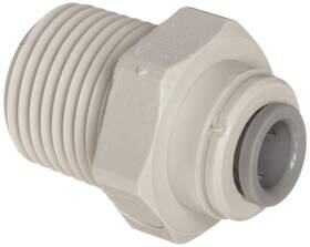 John Guest 665626046964 Acetal Copolymer Tube Fitting Straight Adaptor 1/2 Inch Od X 1/