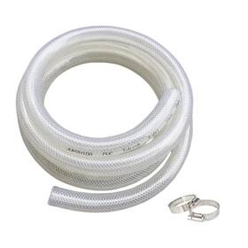 Junzhida 701551321957 3/4 Inch Id X 1 Od - 16.4 Ft High Pressure Braided Clear Pvc Tubing Flexible Tub