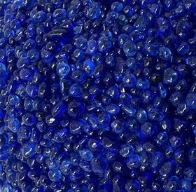 Jpl-37-1624 Justice Products New 10 Lbs 2-4mm Jelly Bean Glass Beads Cobalt Blue Swimming Pool Finish