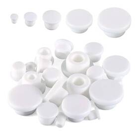 5354abcx0420 Jxiwfvl 20pcs White Silicone Rubber Hole Plug Plugs For Round Holes Waterproof