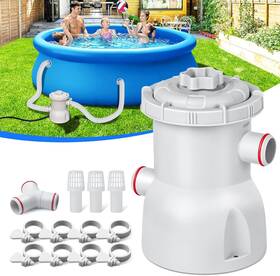 53011e Kimfilter 300 Gph Pool Filter Pump For Small Above Ground Pools Etl Certified Grey