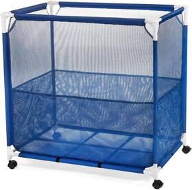 Kitlife 851652008124 Pool Storage Bin Rolling Poolside Mesh Container For Toys 36x36x24 Inch Bonus