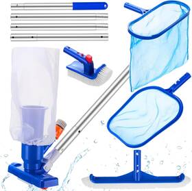 Ks-kritkin-0753 Kritkin 5 Pack Deluxe Swimming Pool Cleaning Kit Including Spa Jet Blue