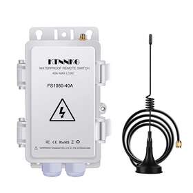 Fs1080-40a Ktnnkg Outdoor Dc10-80v 40amps Weatherproof Remote Power Switch For Lights Pool Pump